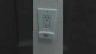 Motion sensor nightlight outlet cover.
