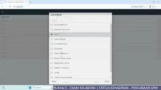 Panduan Membuat Laporan Calon Tidak Hadir Bagi Percubaan SPM 2024