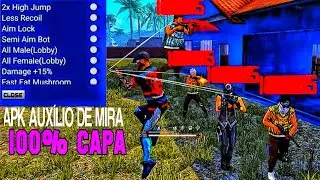LIBEREI!! ÚNICO APK AUXILIO  DE MIRA QUE GRUDA 100% CAPA📌⚙️ANTIBAN ANTI-BLACKLIST ATUALIZADA