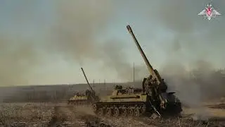 Боевая работа расчетов САУ «Гиацинт» в зоне специальной военной операции