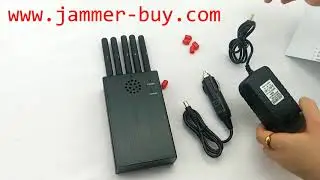5 Bands Portable GSM 3G 4G GPS WIFI Wireless Network Camera Alarm Frequency Jammers