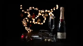 Classic bottle and glass photography