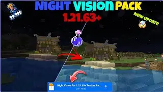 Night Vision Texture Pack For Minecraft 1.21.62+ 🔥 | Mcpe Night Vision Pack 1.21.60✨