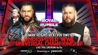 WWE Royal Rumble 2023 - Roman Reigns Vs Kevin Owens (Undisputed WWE Universal Championship)
