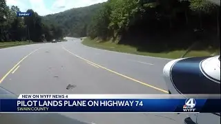 Emergency landing on busy highway leaves motorists stunned