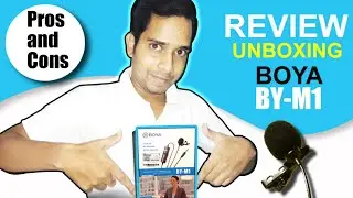BOYA BY-M1 BUDGET MIC REVIEW AND UNBOXING - by Pijush in Hindi