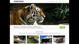 WordPressワードプレス無料テーマ Adventurous インストールと設定