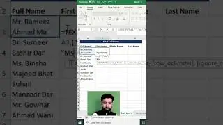 TEXTSPLIT Function in Excel | Split Full Name into First, Middle and Last Name.
