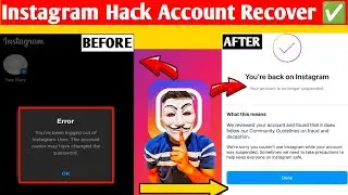 How to Recover Hacked Instagram Account | Recover Hacked Instagram Account | Back Your Account