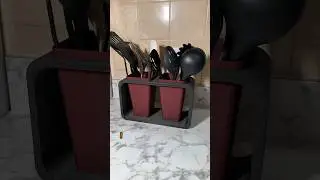 Modern looking 3D printed utensil organizer