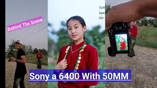 Behind The Scene Outdoor Portrait Photoshoot In Natural Light||Sony A6400 With 50mm #bts #pov