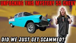 Hidden Gems We Never Expected! Unloading Treasures From This 55 Chevy!