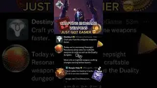 DESTINY JUST BUFFED ITS CRAFTING FOR RAIDS AND DUAILITY ✨
