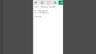 .upper and .lower functions in python