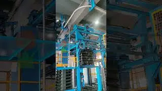 Open bag/valve bag palletizer - High level palletizer  #industrialpackaging #packingmachine