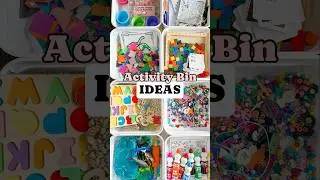 8 Activity Bin Ifeas! #homeschool #sensoryplay