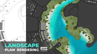 Architecture Landscape Plan Rendering (Photoshop mặt bằng Kiến Trúc)