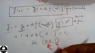 Euler's Method for Differential Equations in Bangla :: Example :1