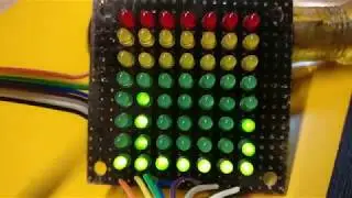 Demo of LED spectrum display.