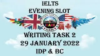 29 January 2022 IELTS / Writing Task 2 / Academic / Evening Slot / Exam Review / INDIA