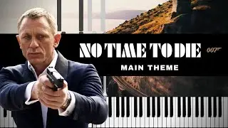 No Time to Die (Main Theme: Gun Barrel) - Piano Tutorial