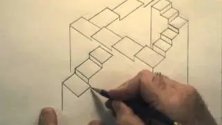 Impossible Staircase Drawing Project