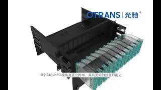 FM12M3 3U High Density Fiber Optic patch panel