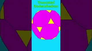 Truncated Dodecahedron #shorts