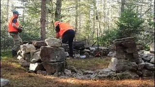 Building a Wilderness Shelter - Rock Wall  - Hybrid Bushcraft Shelter - Part 5!