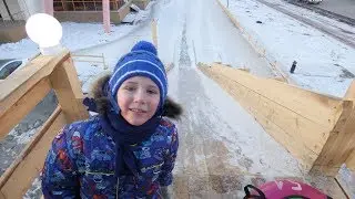 Тюбинговая горка БигБен. Детская горка.