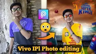 Vivo Ipl😯 Photo editing tutorial  in Picsart 2021....