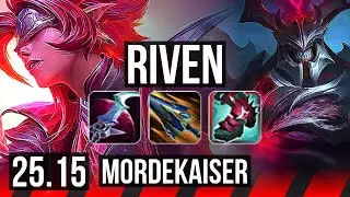 RIVEN vs MORDEKAISER (TOP) | 2400+ games | KR Master | 25.15
