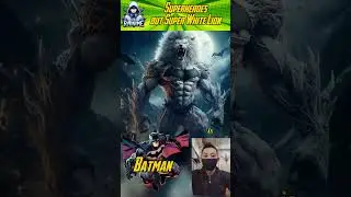 Superheroes as Super White Lion 🔥 Marvel vs DC #marvel #spiderman #dc #avengers #trending #shorts