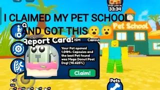 Pet Capsule Simulator| I Claimed My Pet school And Got This!!!