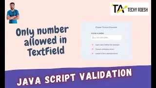 Number validation using javascript (input field will not allow type other than numeric)