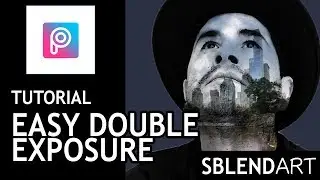 Picsart editing video tutorial-  Double Exposure  in 4 steps! photo editing lesson