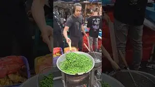 Traditional Ayam Penyet of Indonesia with Mashed Green Chilli 