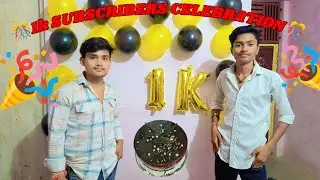 1k SUBSCRIBERS CELEBRATION 🎉 THANKS guys 🤗😘  #trendingvideo #viralvideo