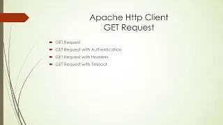 ApacheHttpClient | GET Request Methods
