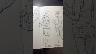 Favorite sketchbook pages from Sky Chandler '25, Illustration.