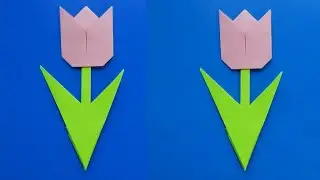 Origami Tulip How to Make an Origami Tulip from Paper Origami flower