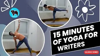 15 Minute Yoga for Writers | November Novel Writing | Warrior III Triangle Pose | Black Yoga Teacher