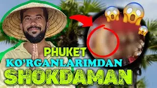 TUNGI BOZORDAN SHOKDAMAN PHUKET TAYLANDGA SAYOHAT 1-vlog, tur narxlar, ko'cha taomlari, mevalar...