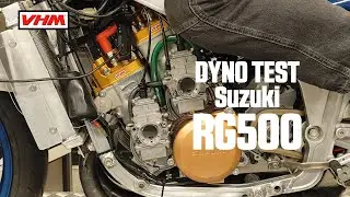 Dyno test Suzuki RG500 with VHM cylinder head