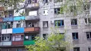 Gorlovka. After Ukraine Artillery. 07 Aug 2014 (DPR)