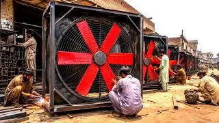 Pakistan Workshop MAKES FAN From Steel Sheets - Extreme Technique - @TopWorks