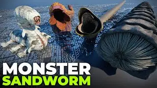 Sandworm Monster Size Comparison 3D | Sandworm Size Comparison