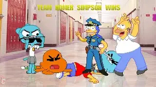 TEAM GUMBALL, DARWIN & BART  vs  TEAM HOMER, MARGE & NICOLE | BEST OF 3