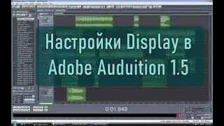 Как убрать задержку отображения спектра в Audition 1.5. Настройка Display