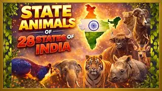28 Indian States and their State Animals Explained 🇮🇳  🫎🫏